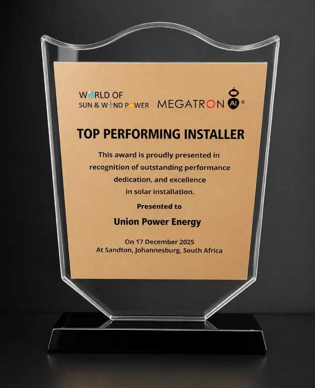 WORLD OF SUN & WIND POWER Top Performing Installer - 2025